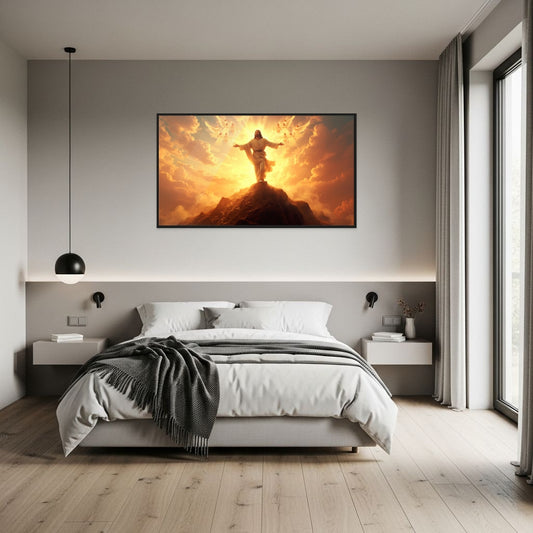 "Herrlicher Neubeginn" 3D Kristallporzellan Gerahmte Wandkunst