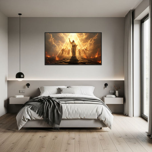 "Himmelsrüstung" 3D Kristallporzellan Gerahmte Wandkunst
