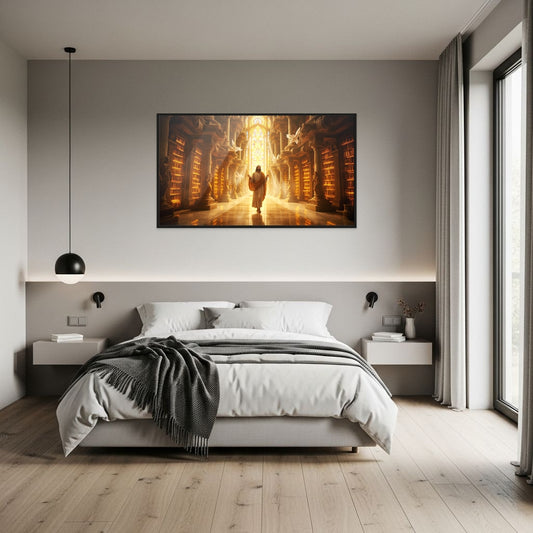 "Ewige Weisheit" 3D Kristallporzellan Gerahmte Wandkunst